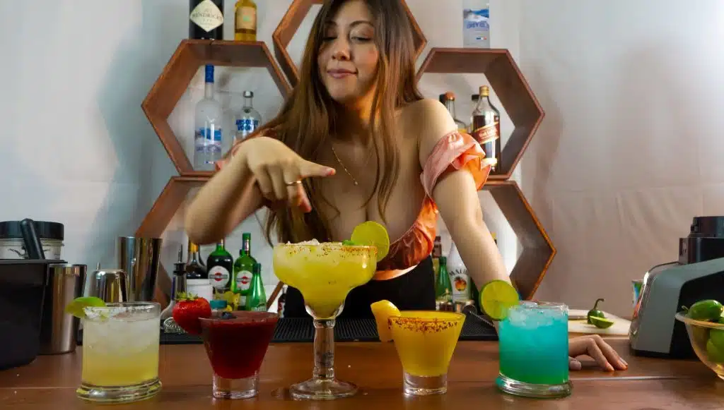 5 margaritas cocktails by Party Shakers LA