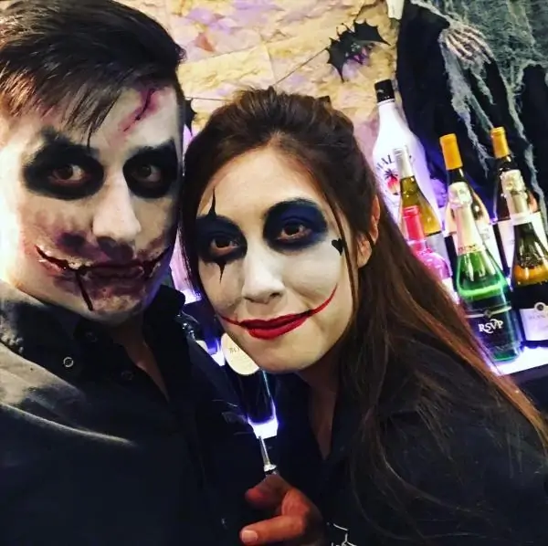 Male and female bartender with hollyween make up | Male vs female bartender