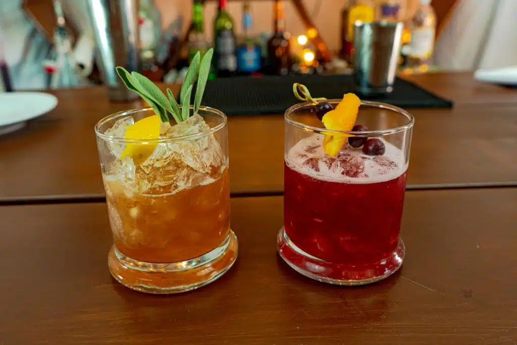 Lemon Sage Old Fashions and Cranberry Old Fashions | Party Shakers