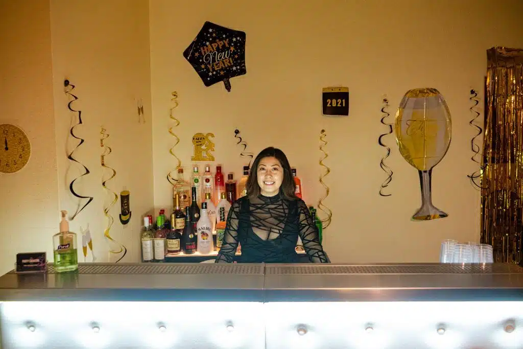 A bartender behind the bar | Party Shakers 