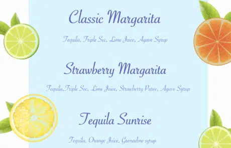 What is a Signature Drink Menu? | Party Shaker bartending services