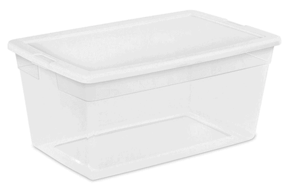 72qt/18-20 gallon | the container should be able to store and organize all of your equipment.